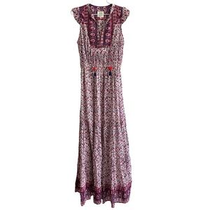 Alicia Bell Lola Paisley Print Maxi Dress Size Small